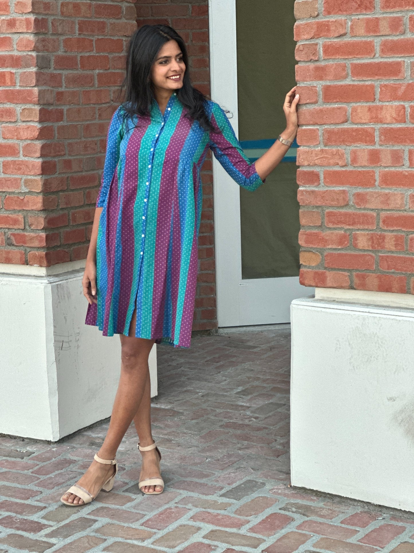 Peacock Shirt Dress