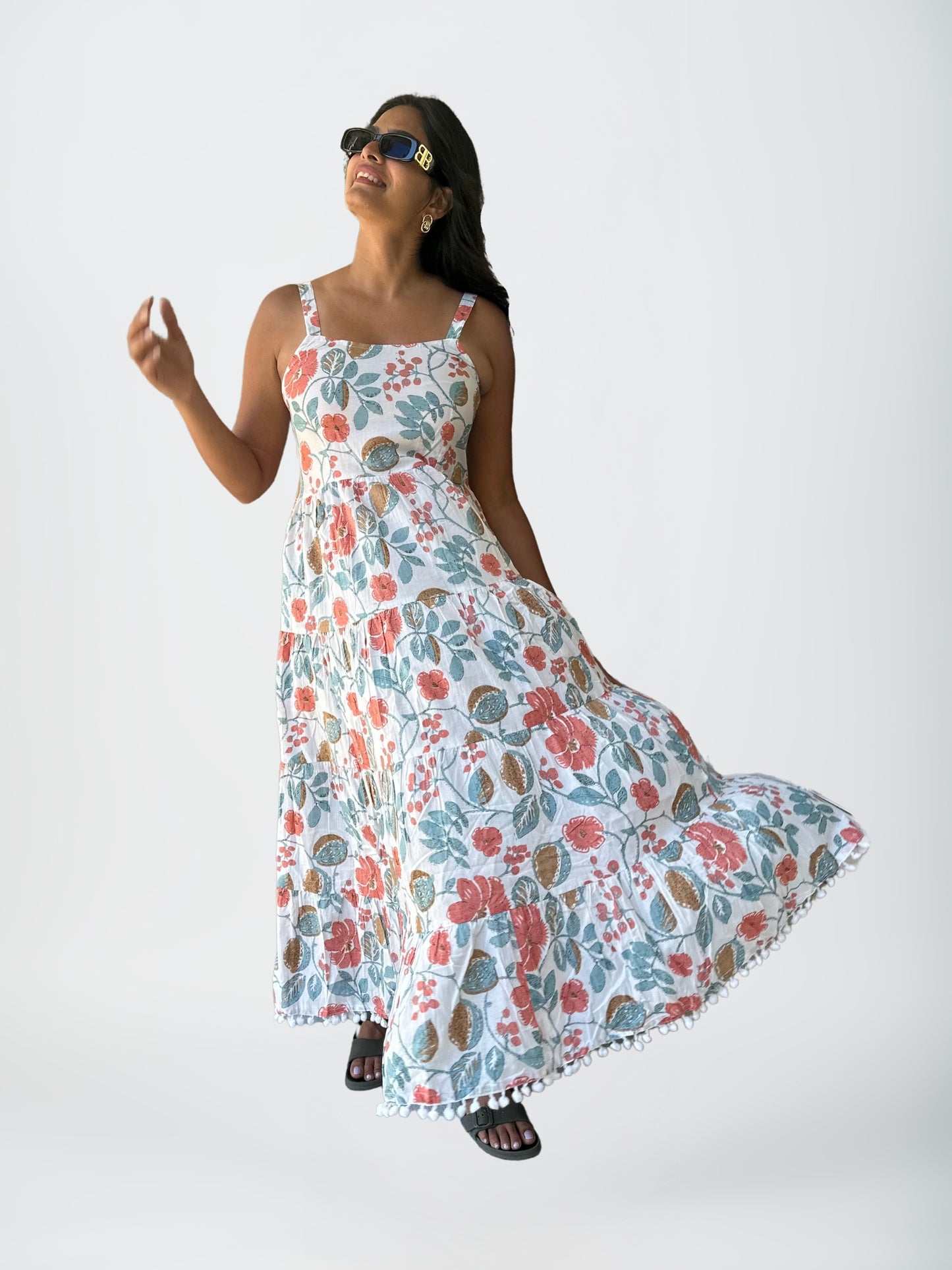White Blossom Maxi Dress