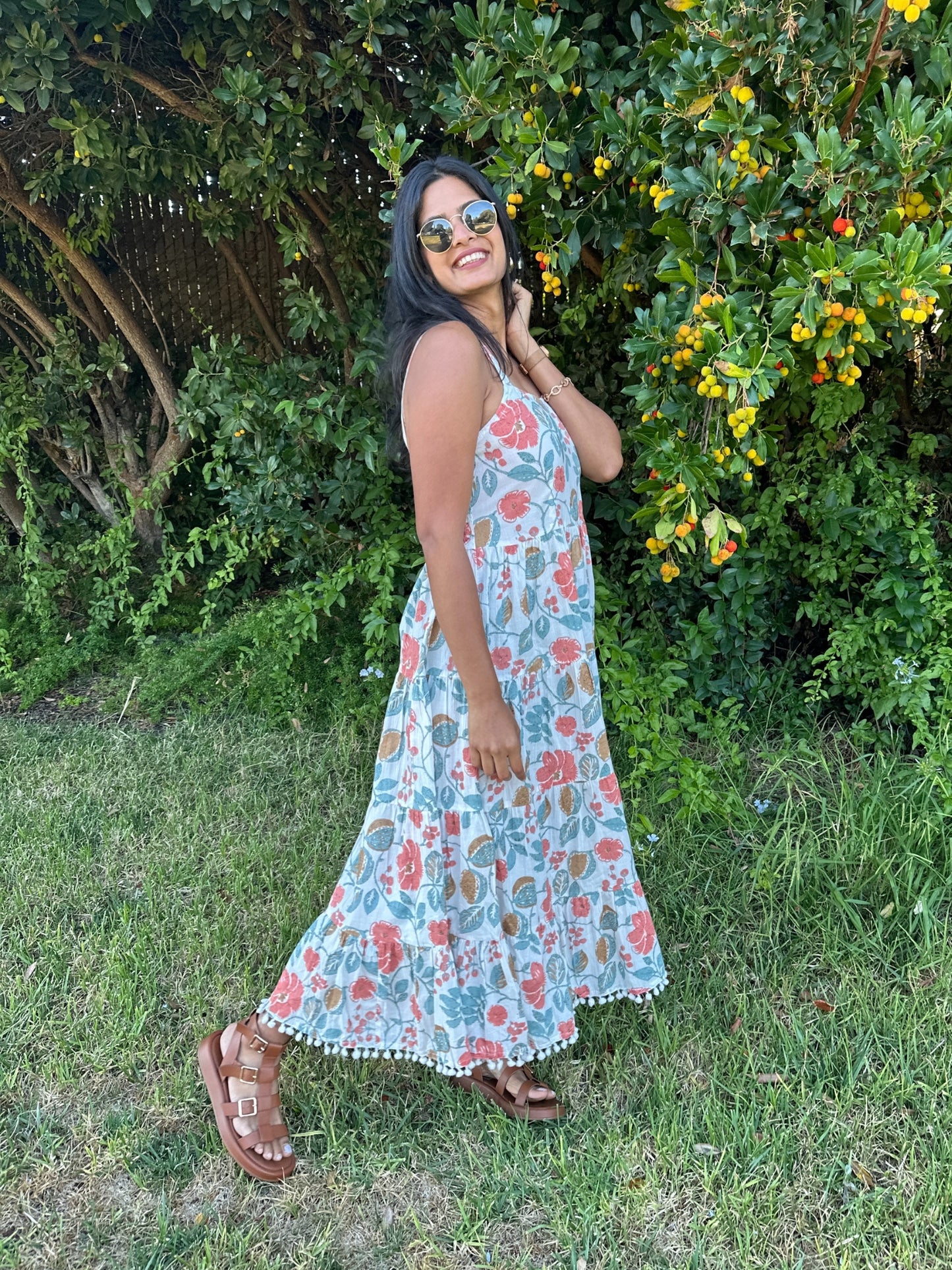 White Blossom Maxi Dress