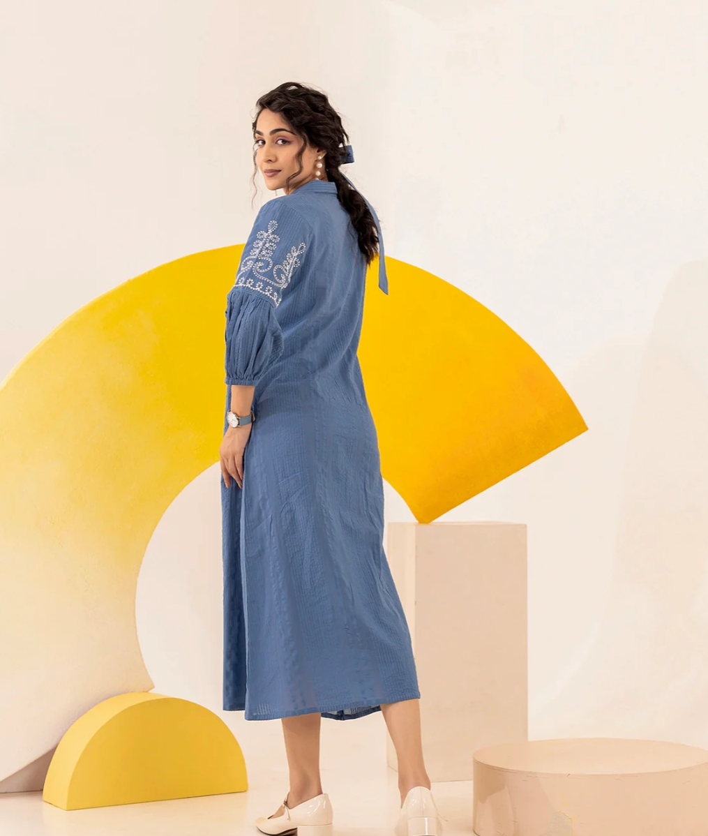 Blue Midi Dress