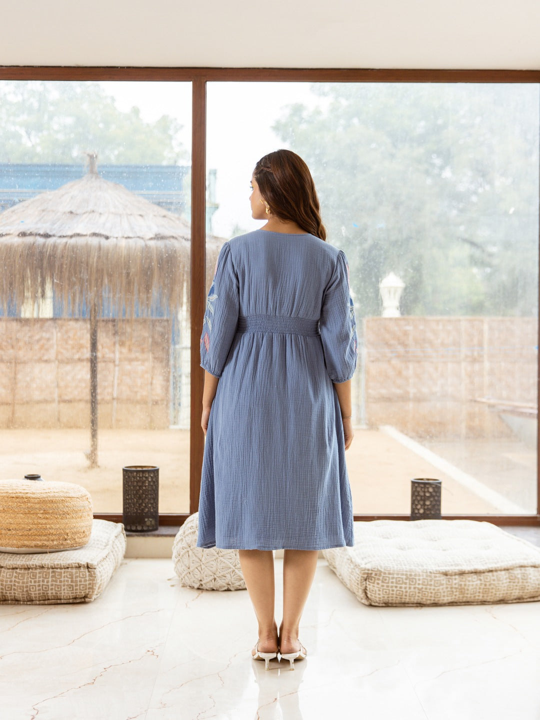 Azure Empire Dress