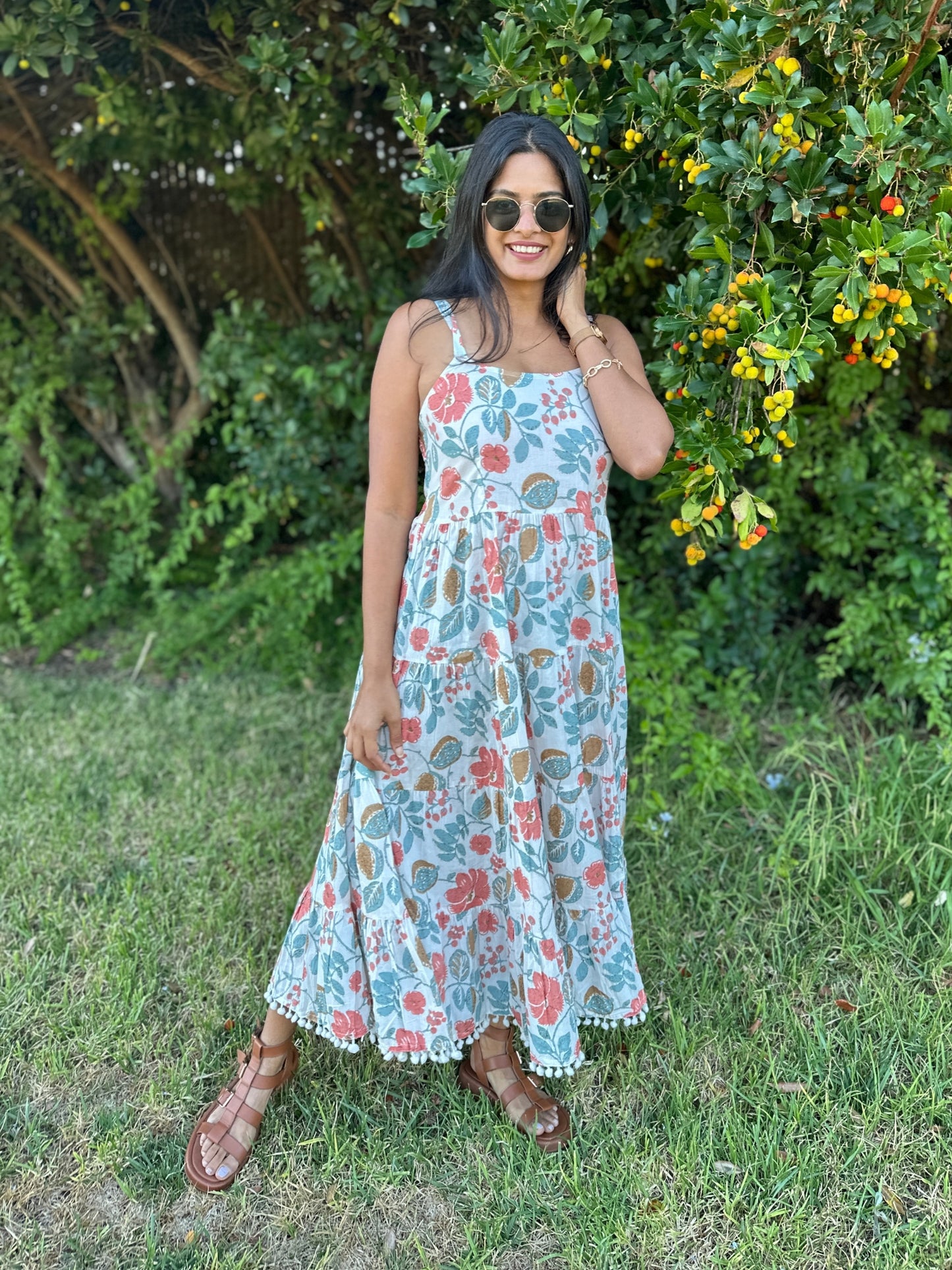 White Blossom Maxi Dress