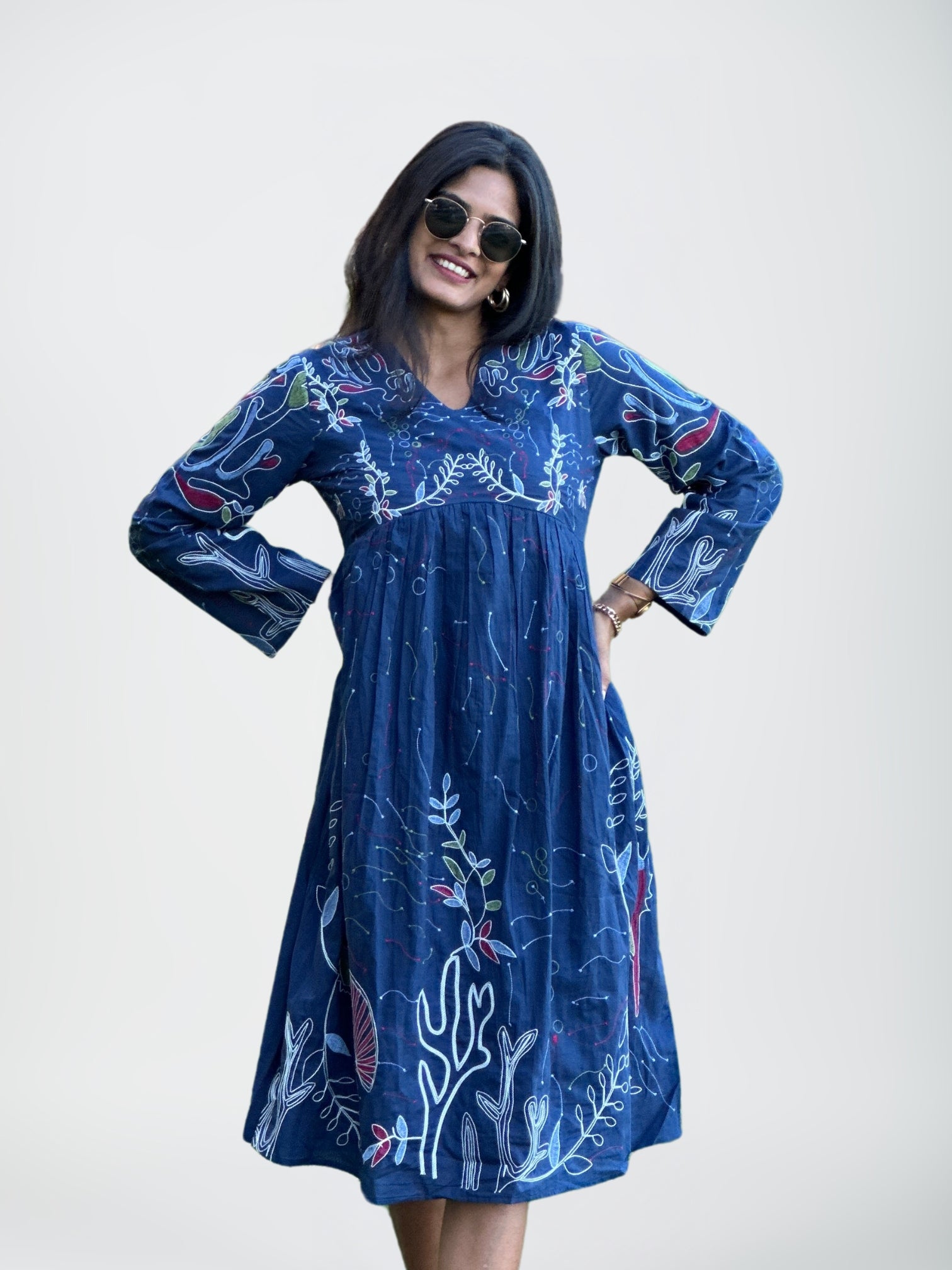 Blue Marine Midi Dress Stitch and Snatch Blue Marine Midi Dress Stitch and Snatch