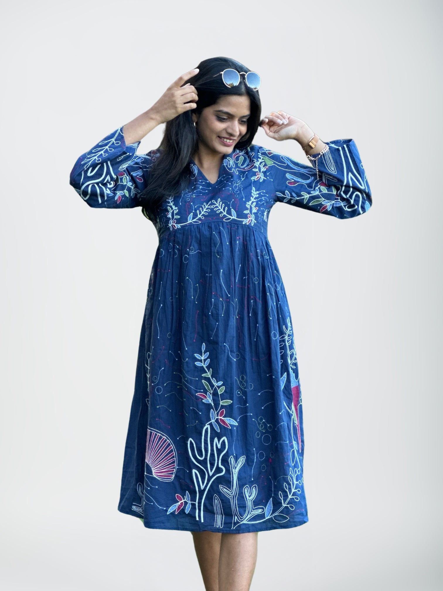 Blue Marine Midi Dress Stitch and Snatch Blue Marine Midi Dress Stitch and Snatch