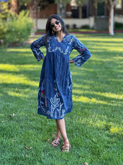 Blue Marine Midi Dress