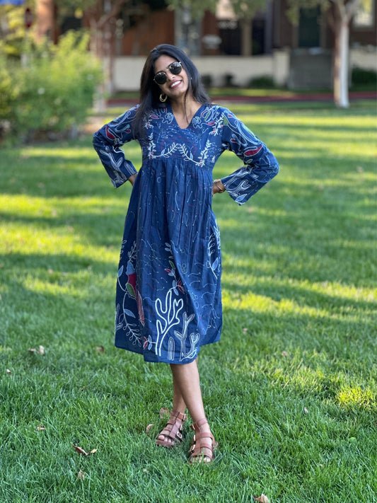 Blue Marine Midi Dress