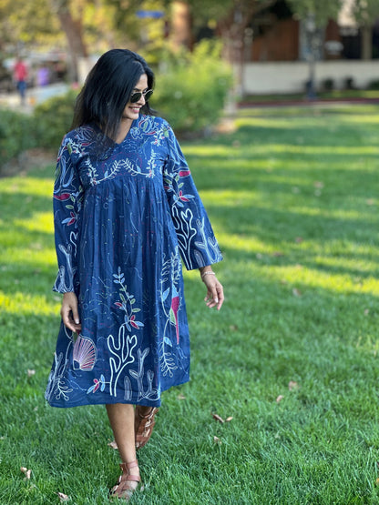 Blue Marine Midi Dress