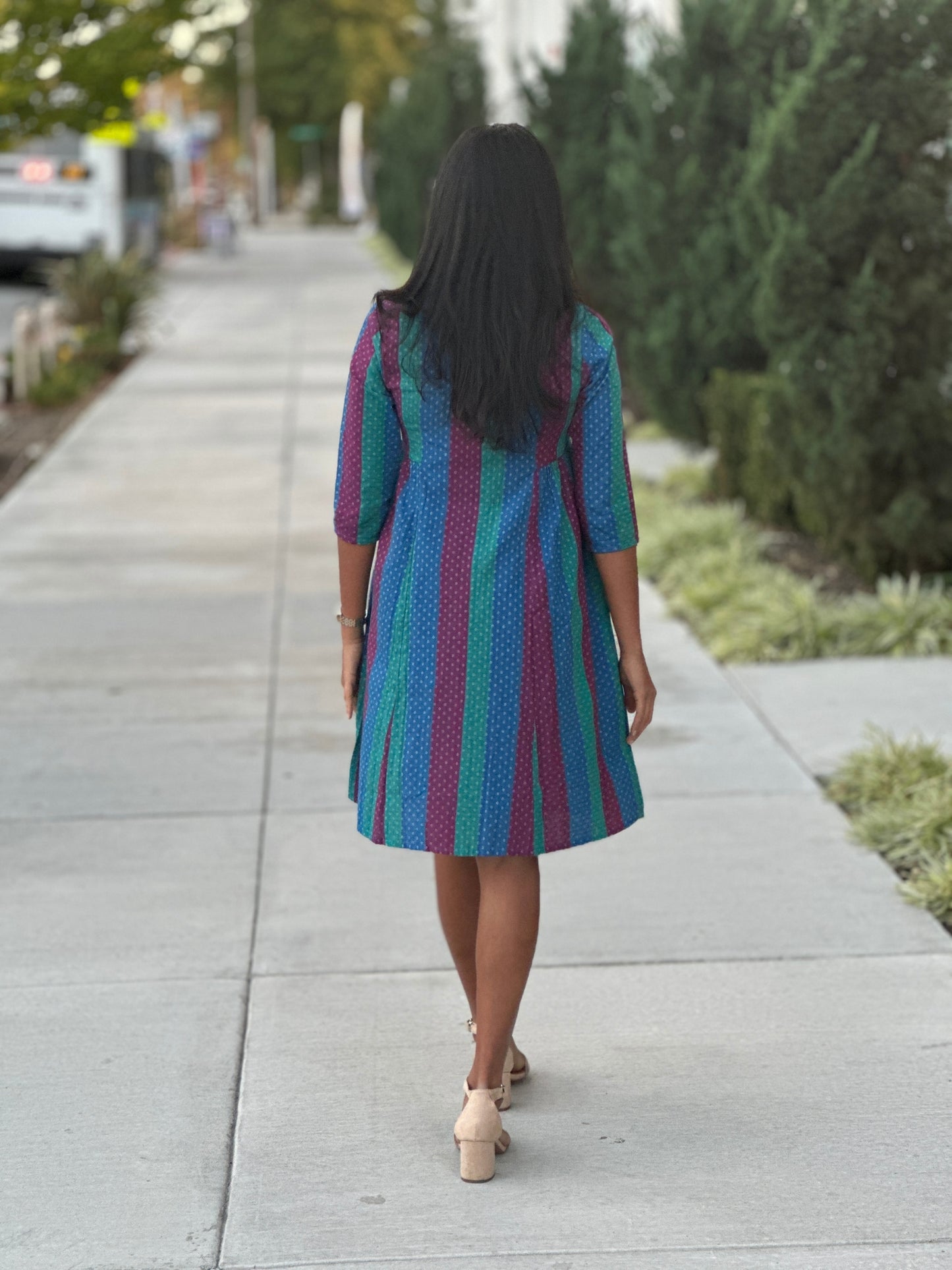 Peacock Shirt Dress