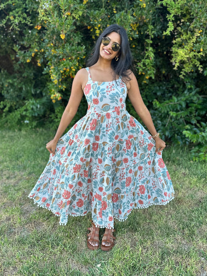 White Blossom Maxi Dress